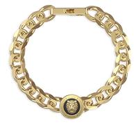 GUESS Lion King Collection Men's Bracelet in Steel with Lion Symbol 14 mm Gold and Black. Size: L. The reference is jumb01309jwygbkl