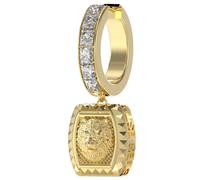 Guess Lion King Crystal Earrings