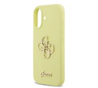 Guess Liquid Silicone 4G Metal Logo Case for iPhone 17 6.3" Yellow