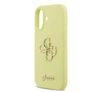 Guess Liquid Silicone 4G Metal Logo Case for iPhone 17 6.3" Yellow