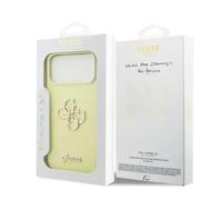 Guess Liquid Silicone 4G Metal Logo Case for iPhone 17 Pro Max 6.9" Yellow