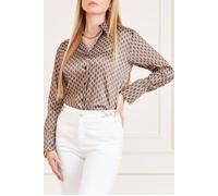 GUESS Lisa Shirt Popeline General Brown Button-down Buffy size 44 | Blouses Outlet | Women | Brown 44
