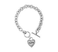 GUESS Logo Lock Toggle Close Charm Bracelet, One Size, Non-Precious Metal, no gemstone