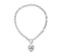 GUESS Logo Lock Toggle Close Pendant, One Size, Non-Precious Metal, no Gemstone