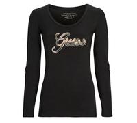 Guess Long Sleeve T-shirt LS SN GUESS SCRIPT TEE in Black EU S