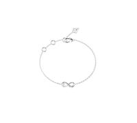 Guess Love Bites 18mm Infinity Bracelet Rhodium Silver