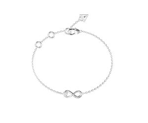 GUESS Love Bites 18mm Infinity Bracelet Rhodium silver-coloured