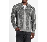 GUESS Ls 1/2 Zip Mn Noel C Jet Black Multi size L | Turtlenecks Outlet | Men | Black L