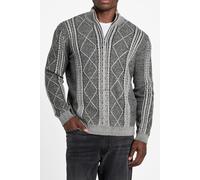 GUESS Ls 1/2 Zip Mn Noel C Jet Black Multi size XXL | Turtlenecks Outlet | Men | Black XXL