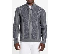GUESS Ls 1/2 Zip Mn Noel C Marine Heather Multi size XL | Cardigans Outlet | Men XL