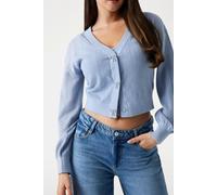 GUESS Ls Vn Lyla Cardi Swt Nimbus Blue size S | Sweaters Outlet | Women | Blue S