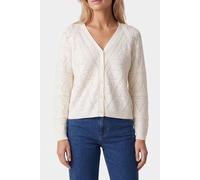 GUESS Ls Vn Pointelle Amel Dove White size S | Sweaters Outlet | Women | White S