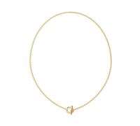 GUESS Majorelle Women's Gold Tone Crystal T-Bar Toggle 16" Necklace