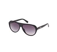 Guess Man GU00125 02B Sunglasses Injected Black Smoke Pilot Normal