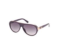 Guess Man GU00125 82A Sunglasses Injected Violet Smoke Pilot Normal