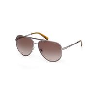 Guess Man GU00209 09F Sunglasses Metal Anthracite Brown Pilot Normal