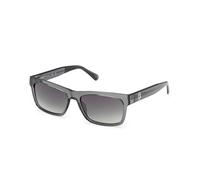 Guess Sunglasses GU00221 Injected Squared Grey Gradient Smoke Lens CAT3 Men