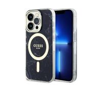 Guess Marble Case Black for Magsafe - iPhone 14 Pro Max
