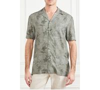 GUESS Marciano By Billy Bowling Shirt Mossy Green Flower Cas size 38 | Casual Shirts Outlet | Men | Green 38