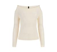 GUESS Marciano By Emma Ls Cut Out Top Sweater Sandy Shore size M | Knitted Sweaters Outlet | Women | Brown M