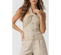 GUESS Marciano By Gia Sweater Top Sandy Shore + Gold size XL | Shirts Outlet | Women | Brown XL