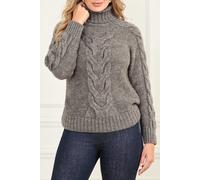 GUESS Marciano By Ginny Tn Cable Swtr Downey Heather M96 size XS | Knitted Sweaters Outlet | Women XS