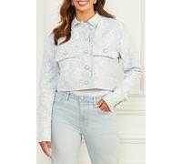 GUESS Marciano By Glam Romantica Jacke Light Wash Denim Lac size 46 | Cropped Jackets Outlet | Women | Blue 46