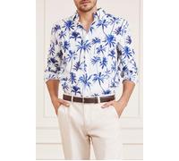 GUESS Marciano By Joe Collar Notche Blue Palm Casual Shirt P size 44 | Casual Shirts Outlet | Men | Blue 44