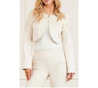 GUESS Marciano By Lorraine Jacket Ivory Cropped Bone size 42 | Cropped Jackets Outlet | Women | White 42