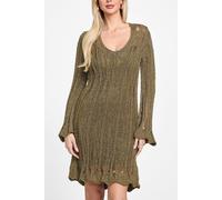 GUESS Marciano By Lucky Ls Flare Mini Army Olive + Gold Lu size 38 | Mini Dresses Outlet | Women | Green 38