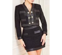 GUESS Marciano By Marika Short Jacket Jet Black Cropped Mult size 40 | Cropped Jackets Outlet | Women | Black 40