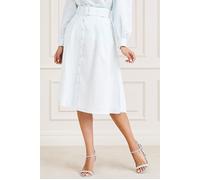 GUESS Marciano By Paradiso Skirt Peaceful Sky size 40 | Midi Skirts Outlet | Women 40