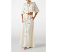 GUESS Marciano By Pat Cropped Shirt Sandy Shore size 44 | Button-Down Shirts Outlet | Women | Brown 44