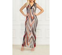 GUESS Marciano By Scarlett Long Dress Highlow All Over Jacq size 38 | Maxi Dresses Outlet | Women | Red 38
