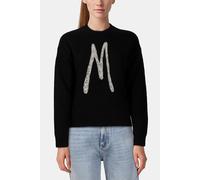 GUESS Marciano By Sibilla Cn Logo Swtr Jet Black size XL | Knitted Sweaters Outlet | Women | Black XL