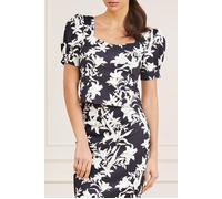 GUESS Marciano By Sunburst Scuba Top Sunburst Black Print size M | Blouses Outlet | Women | Black M