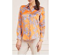 GUESS Marciano By The Icon Blouse Prin Sunburst Orange size S | Blouses Outlet | Women S