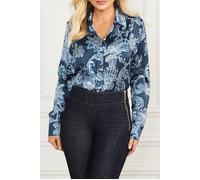 GUESS Melissa Printed Shirt Floral Ink Button-down Print size 44 | Blouses Outlet | Women | 44