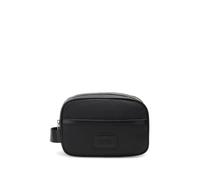 Guess Men Accessory Oslo Small Necessaire Black | 48% cotton 52% polyamide