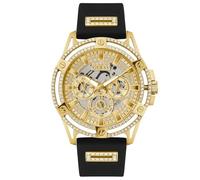 Guess Gents Gold Tone & Black King Watch