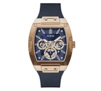 GUESS Men Analog Quartz Watch with Silicone Strap GW0202G4