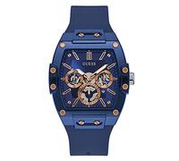 GUESS Men Analog Quartz Watch with Silicone Strap GW0203G7