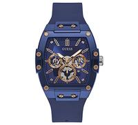 GUESS Men Analog Quartz Watch with Silicone Strap GW0203G7