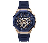 GUESS Men Analog Quartz Watch with Silicone Strap GW0263G2
