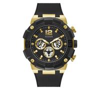 GUESS Men Analog Quartz Watch with Silicone Strap GW0264G3
