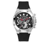 GUESS Men Analog Quartz Watch with Silicone Strap GW0334G1
