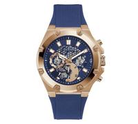 GUESS Men Analog Quartz Watch with Silicone Strap GW0334G3