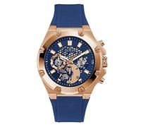 GUESS Men Analog Quartz Watch with Silicone Strap GW0334G3