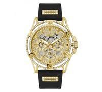 Guess Gents Gold Tone & Black King Watch