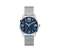 Guess Men Analogue Quartz Watch with Leather Strap GW0098L1